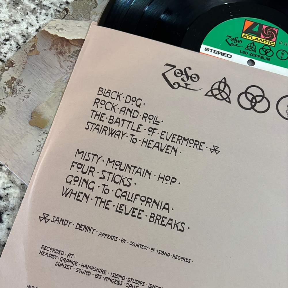 Led Zeppelin Classic Vinyl Record - Picture 4 of 4